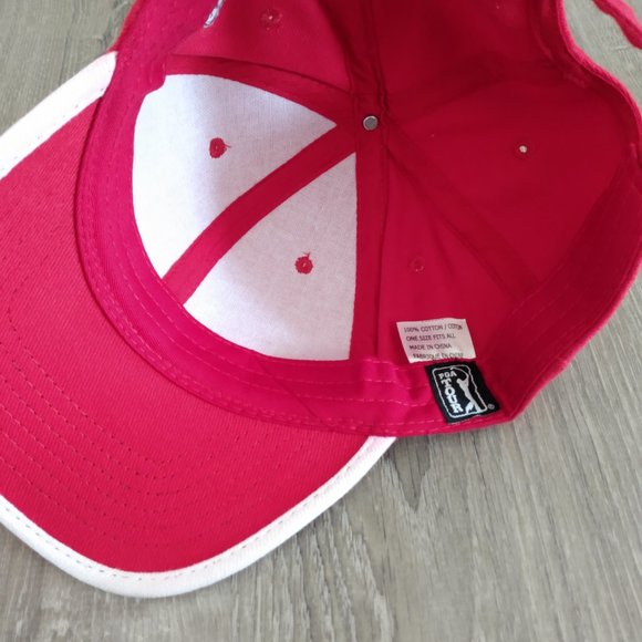 PGA Tour Golf Red Adjustable Hat - Picture 2 of 6